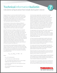 Calculation of liquid-phase heat transfer fluid system volume